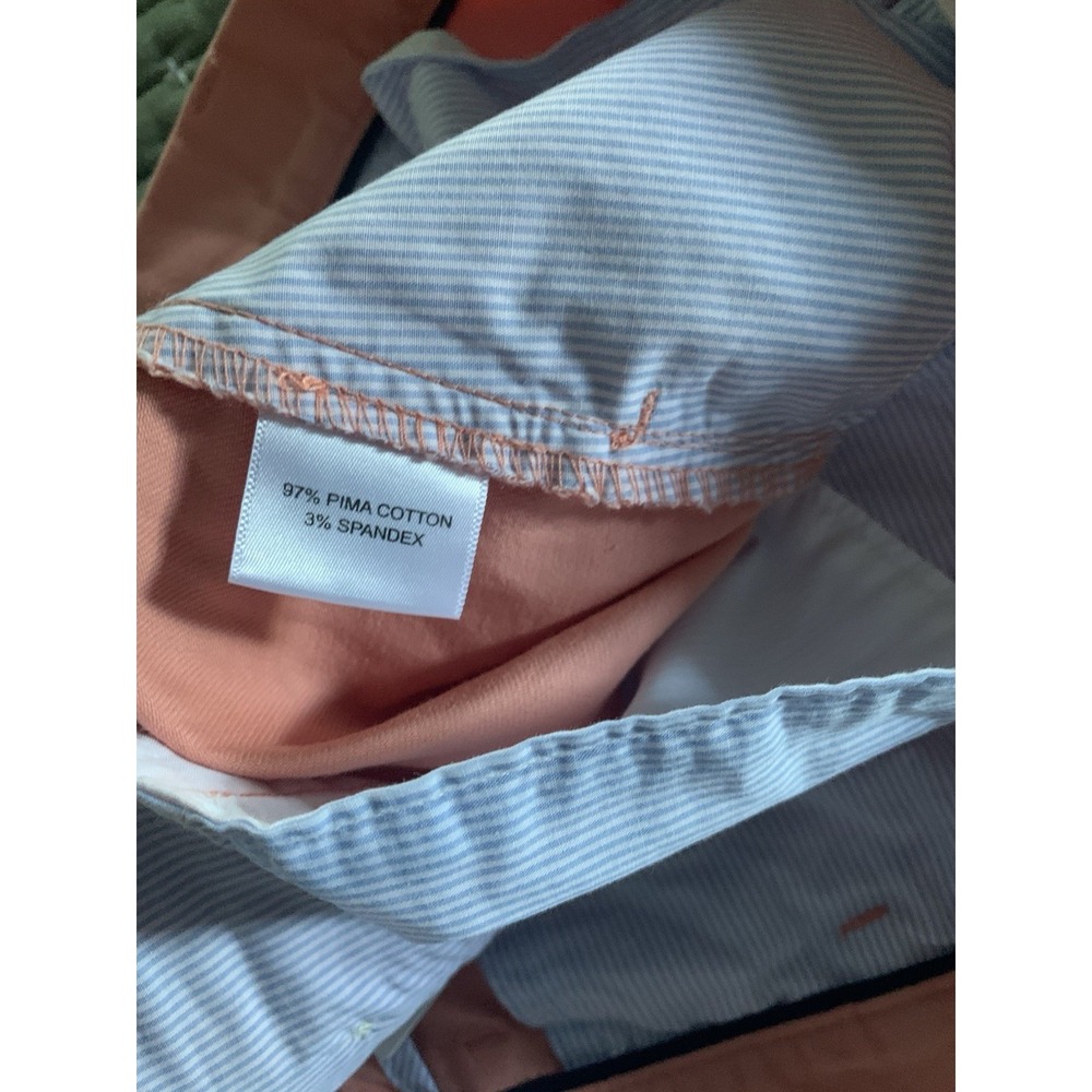 PETER MILLAR Pilot‎ Twill Shorts Chino peachy pink Mens Size 38 NWT - Picture 8 of 14